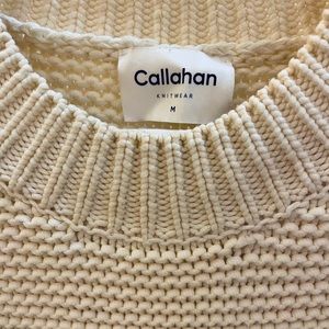 Off white cropped Callahan sweat medium. Purchased from Anthropologie.